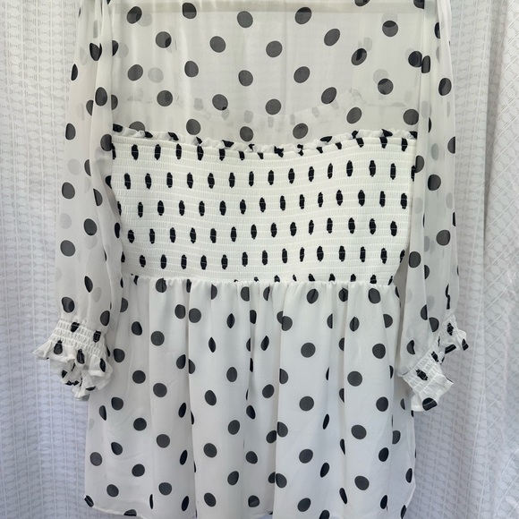 Torrid polka dot babydoll top - Picture 2 of 2